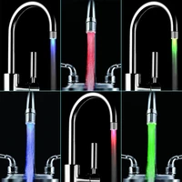 led faucet light tap nozzle temperature control faucet aerator water saving kitchen bathroom accessories