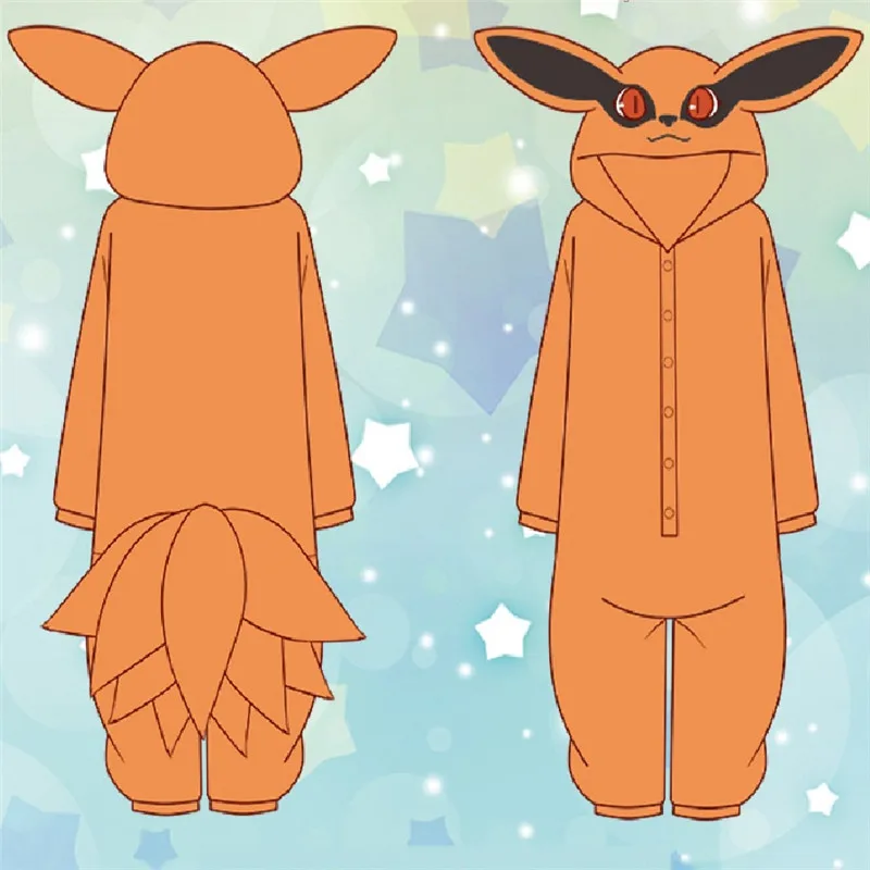Пижама из аниме Kurama Nine Tailed Fox косплей костюм для взрослых мужчин и женщин мужские