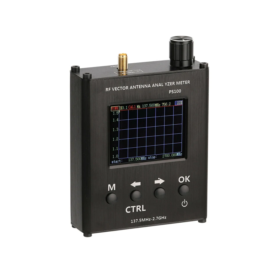 NEW PS100 N1201SA 140MHz-2.7GHz UV RF Vector Impedance ANT SWR Antenna Analyzer Meter Tester In Case D1-005 | Электроника