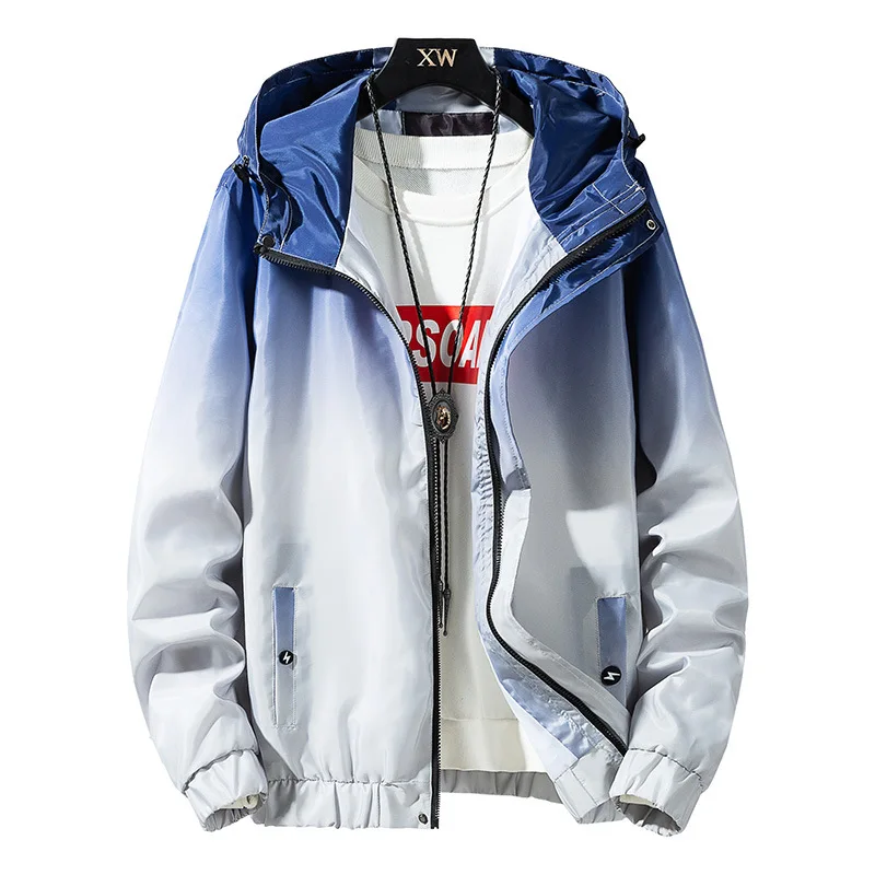 Куртка-бомбер мужская с большими карманами Дизайнерская верхняя одежда в