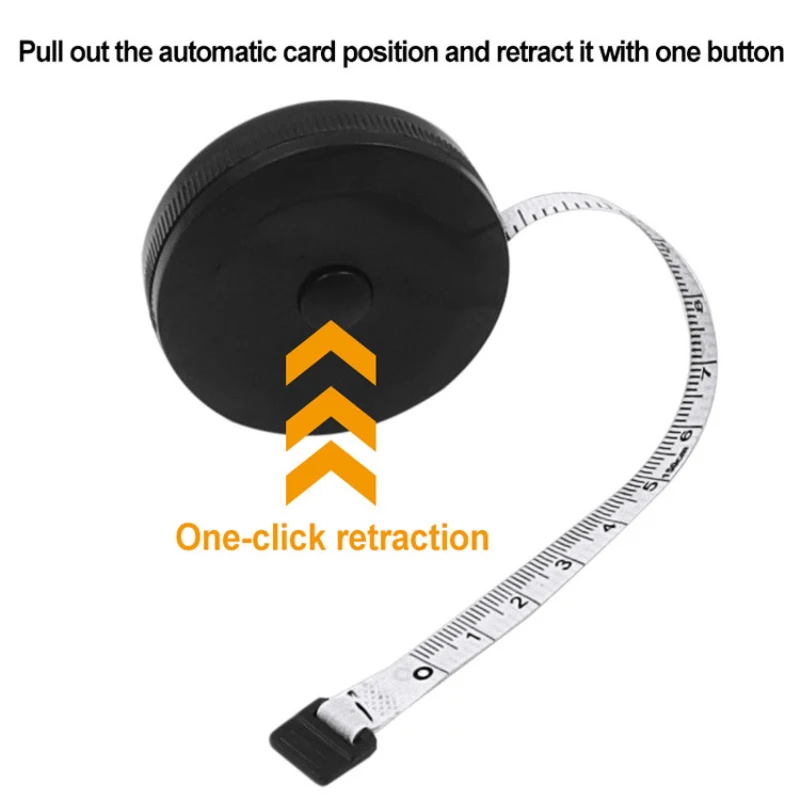 1pc 150cm/60&ampquot Tape Measures Portable Auto Retractable Ruler Body Measuring Sewing Soft Meter Tailor Craft PVC | Дом и сад