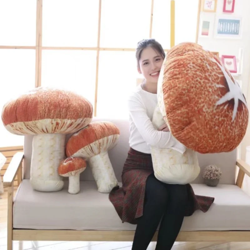 Hot 18/40CM 3D Printing Simulation Mushroom Pillow Removable and Washable Creative Plush Toys Christmas Girls Day Gifts | Игрушки и