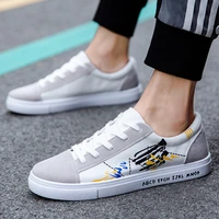 spring and autumn new mens shoes trendy fashion all match white shoes lightweight comfortable and wear resistant shoes