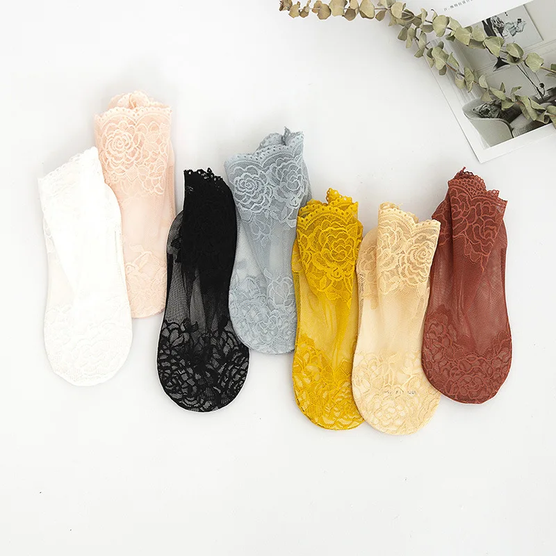

Transparent Socks High quality Elastic Ultra-thin Crystal Socks nylon Mesh Wholesale Women Socks short socks