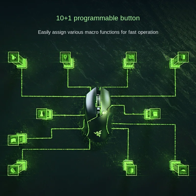 Оптический датчик Razer BASILISK V3 E-sports 26K DPI самый быстрый игровой переключатель мыши