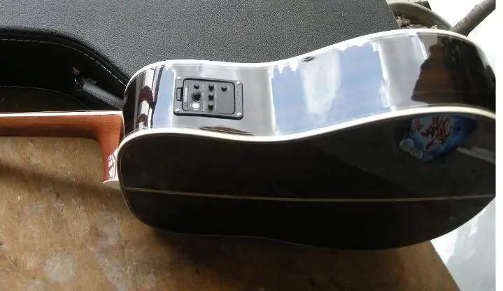 Натуральная ель твердая верхняя D стиль 45 Акустическая гитара электрическая с