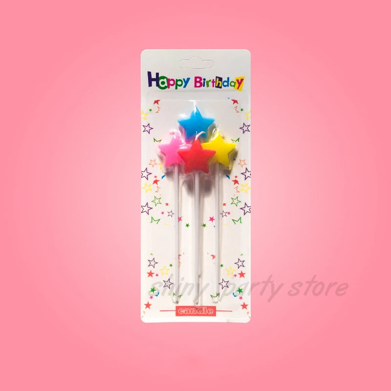 Декоративные свечи на день рождения позолоченная любовная свеча пятиконечная