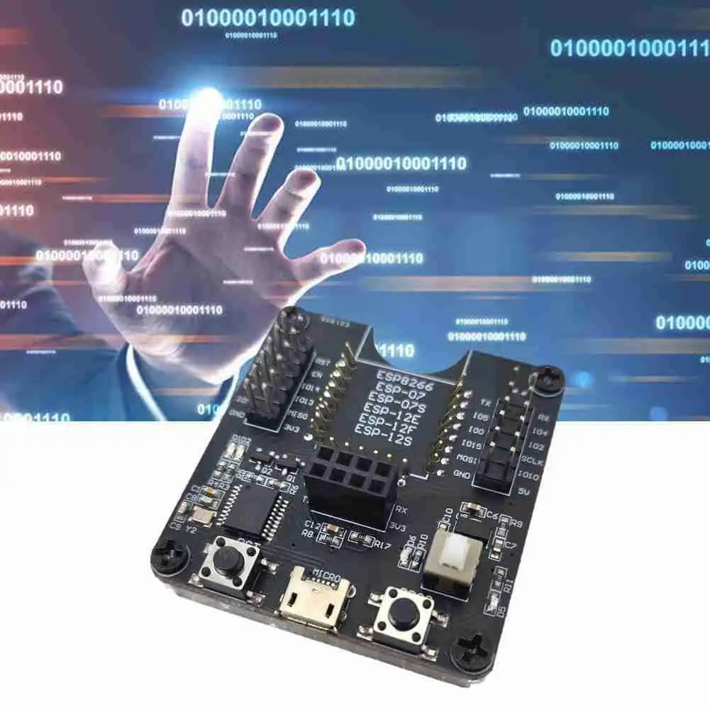 ESP8266 Тесты рамки горелки макетная плата WI-FI модуль ESP-01S ESP-07S ESP12S для ESP-12F нажатием