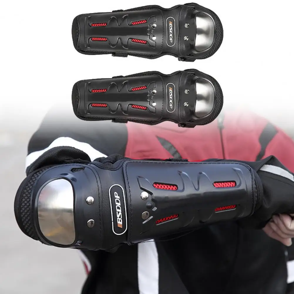

4Pcs/Set Windproof High-strength Alloy Protective Gear Elbow Knee Pads Riding Guards for Motorcycle Accessories