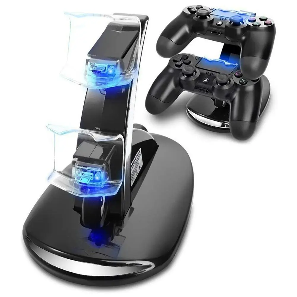 Зарядная док станция для контроллера Sony Playstation 4 USB порт со светодиодной