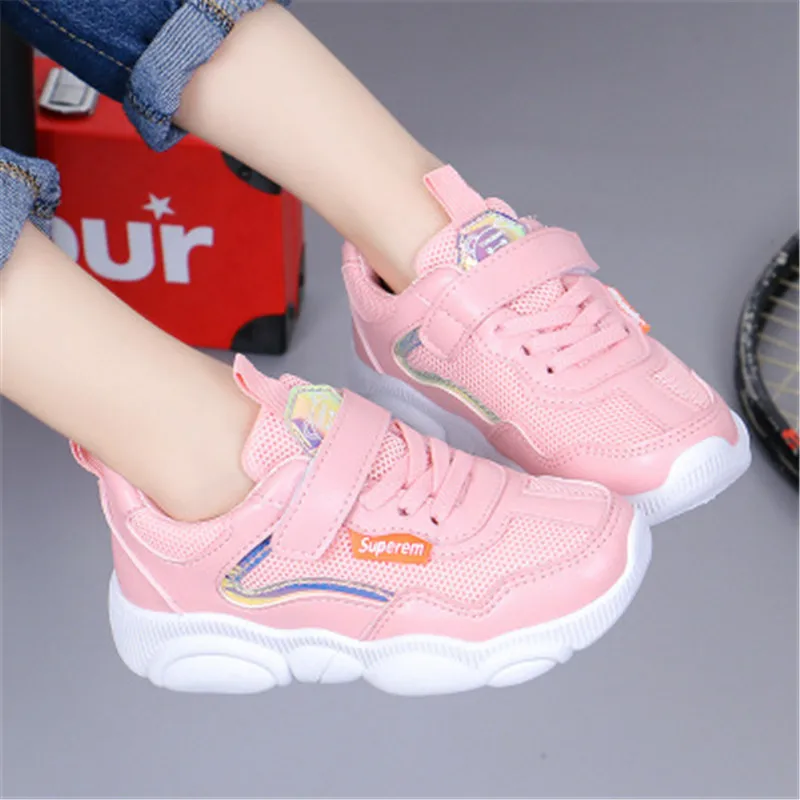 

Xiaying New children sports shoes in autumn 2019 boy travel shoes mesh breathable casual shoes girl running student shoes 928
