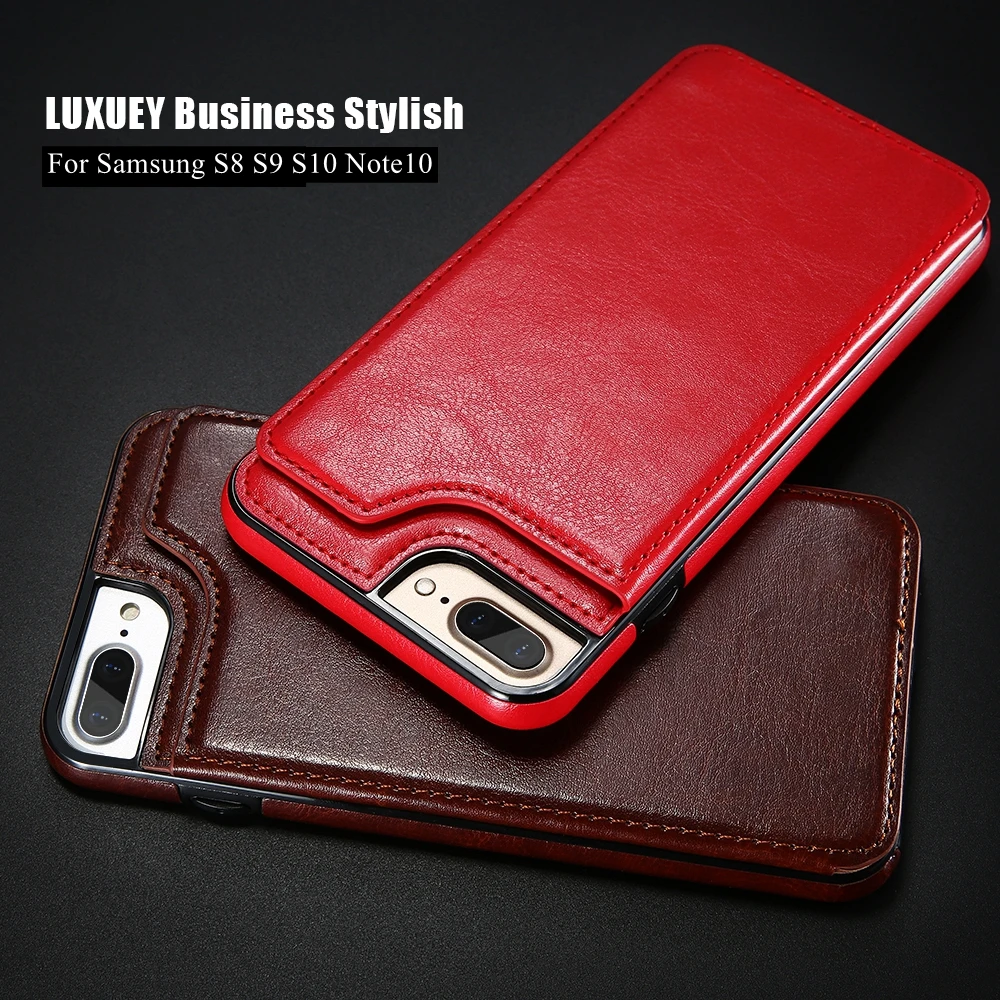 Leather Wallet Phone Case For Samsung Galaxy S22 S21 Note 20 Ultra Card Slot Flip Case Cover For Galaxy Note 10 Plus S20 S10 A71