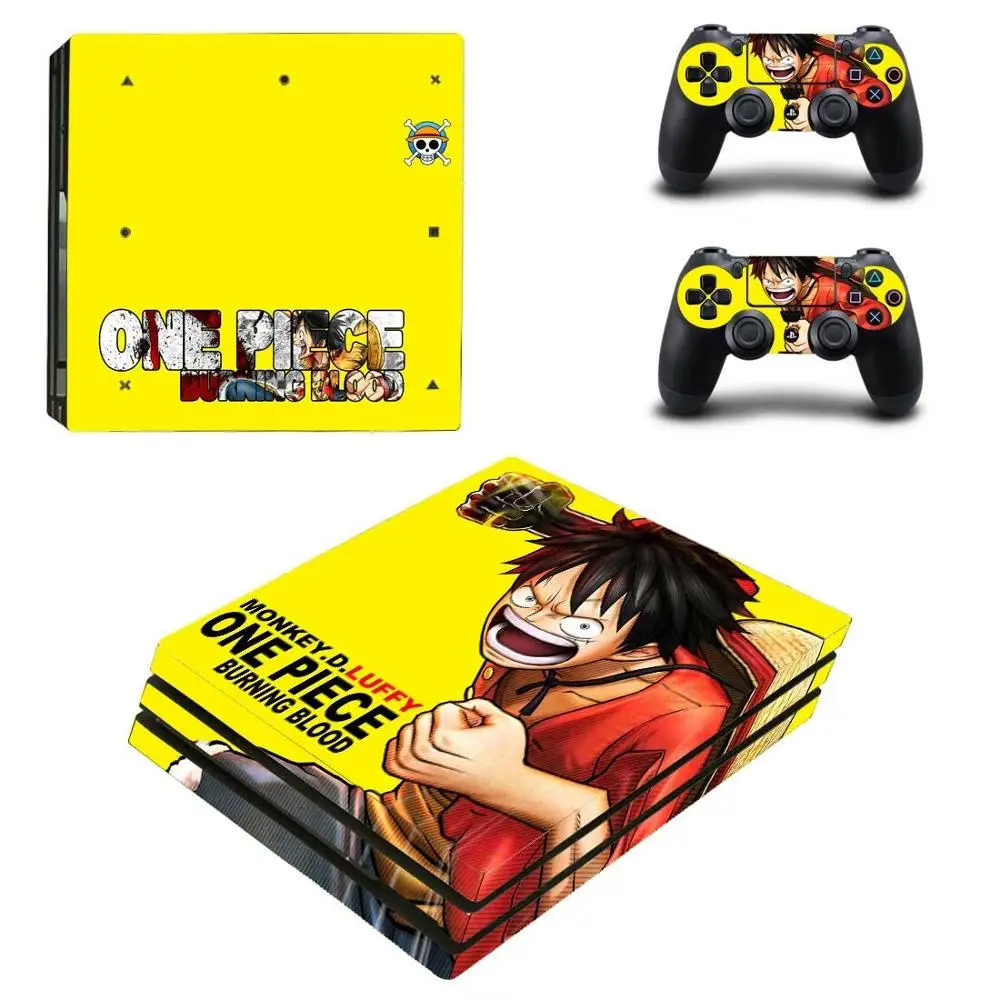 Цельный стикер Luffy PS4 Pro Play station 4 наклейки для PlayStation скины консоли и контроллера