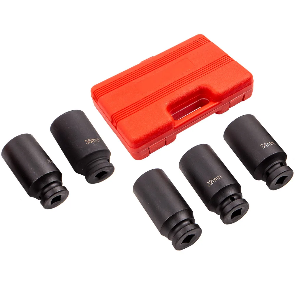 

5x Wheel Hub Nut Hex Sockets Garage Tools 30 32 34 35 36mm Puller Extractor