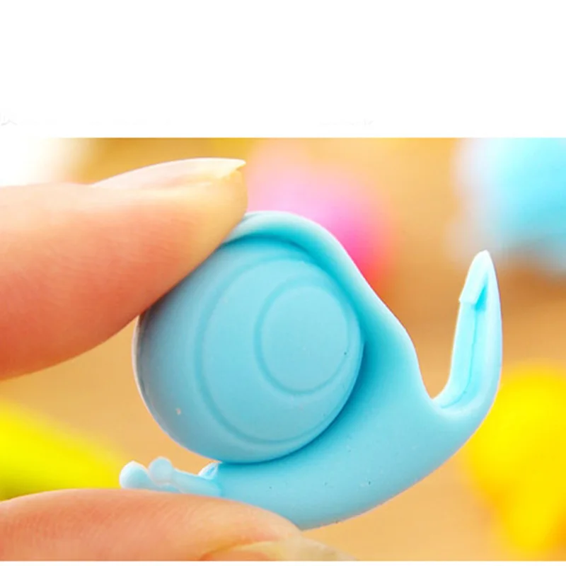 10 шт. Рождественская Милая силиконовая сумка в форме улитки держатель чашка