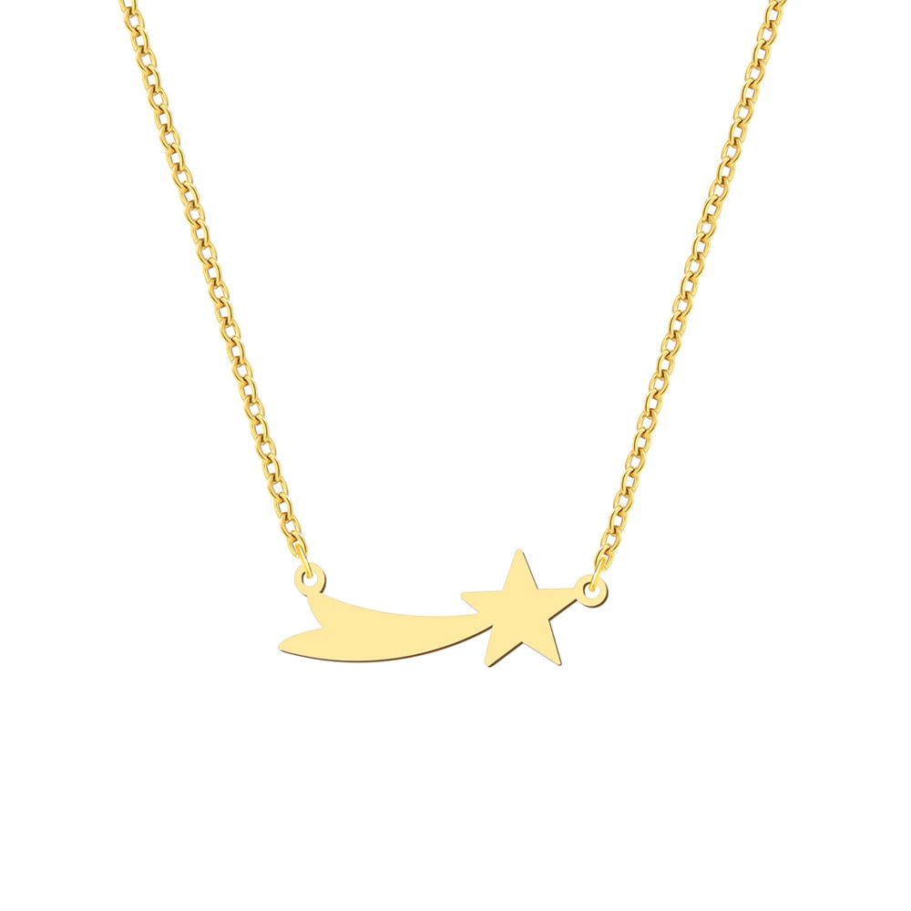 Ожерелья из нержавеющей стали простой Звездный баннер подвеска чокер цепочка