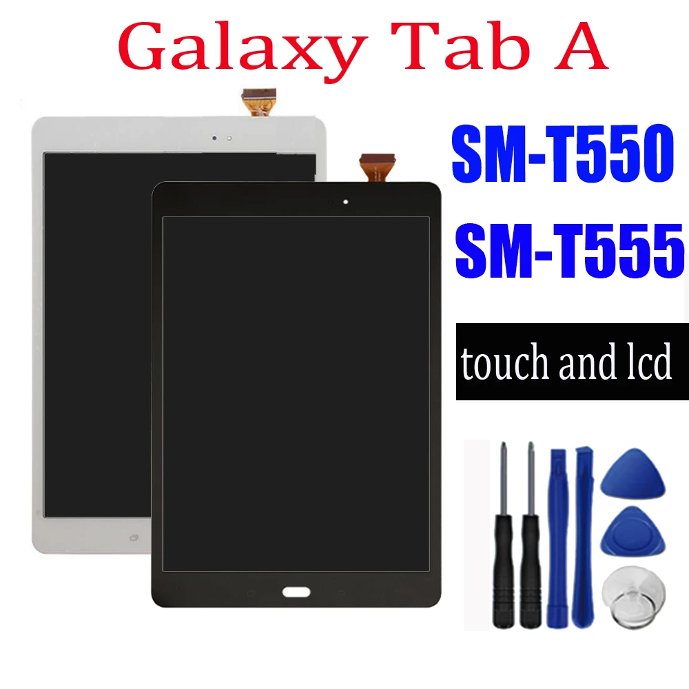 Новый кожаный чехол для Samsung Galaxy Tab A 9 7 &quotSM-T550 T550 сенсорный экрани сменный блок