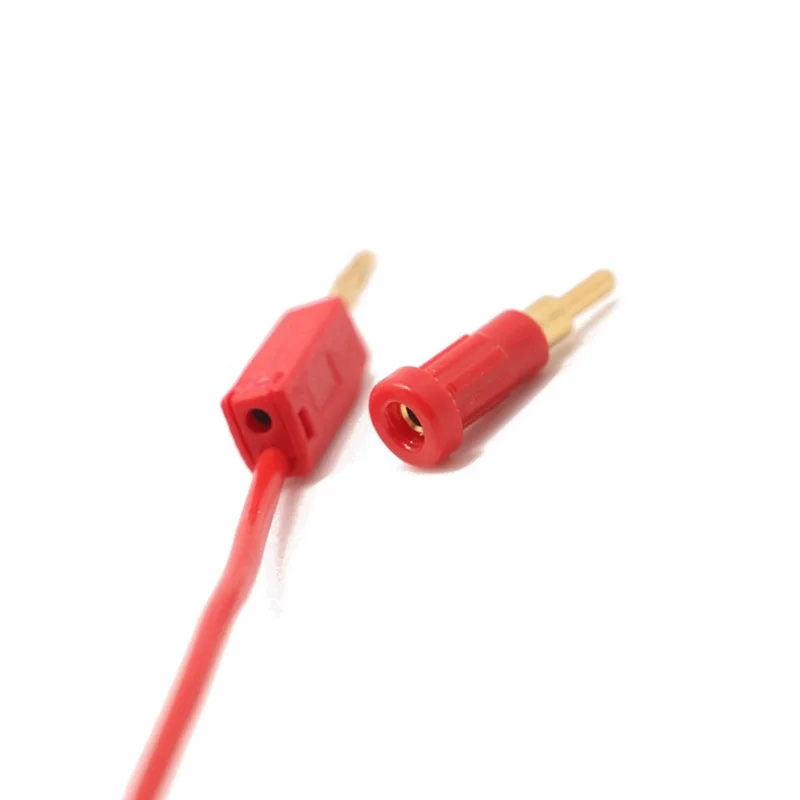 2pcs/1pair 1red+1black 2mm banana socket panel Pure copper gold-plated safety jacket free installation | Обустройство дома
