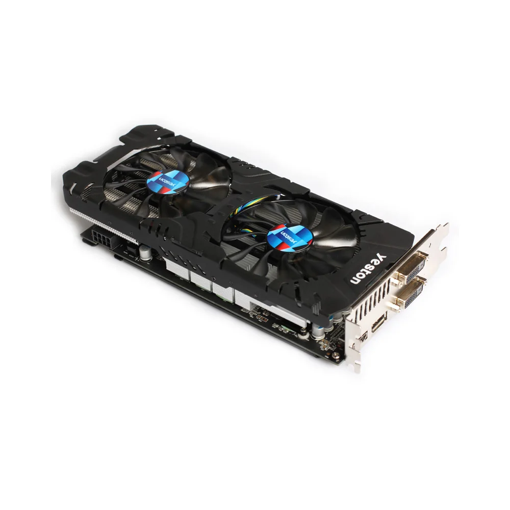 Yeston RX580-2048SP-4G D5 GAEA Видеокарты Radeon Chill Polaris 20 двойной вентилятор охлаждения 4 ГБ GDDR5 256bit DP/HDMI/2xDL-DVI-D