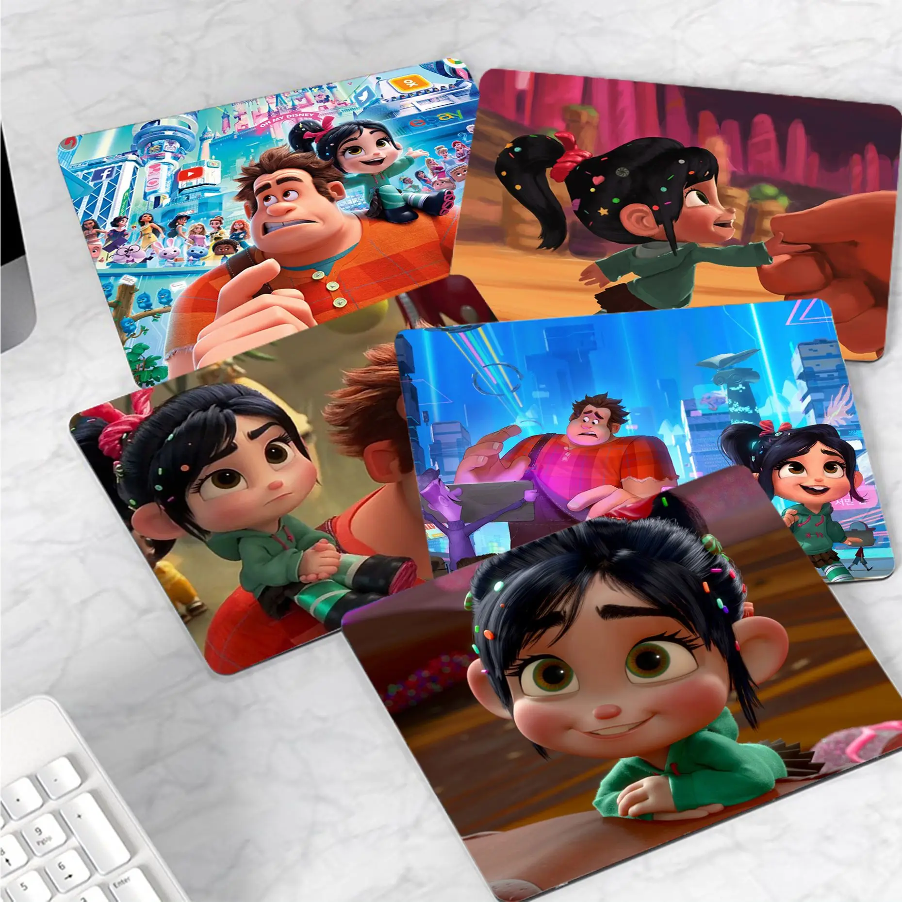 

Disney Anime Wreck-It Ralph MousePads Computer Laptop Anime Mouse Mat Smooth Writing Pad Desktops Mate gaming mouse pad