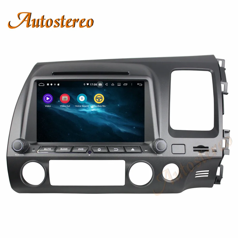 DSP Android 9 0 PX5/PX6 автомобильный dvd-плеер мультимедийный плеер GPS навигация для Honda Civic