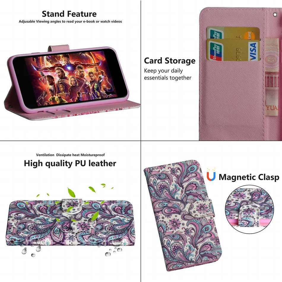 Роскошный кожаный чехол для телефона Samsung Galaxy A10 A20 A30 A40 A50 A70 A6 A7 A8 A9 2018 S10E S10 Plus