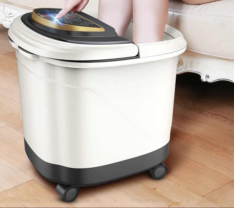 Автоматическая ванна для ног электрическая массажная с подогревом бочка