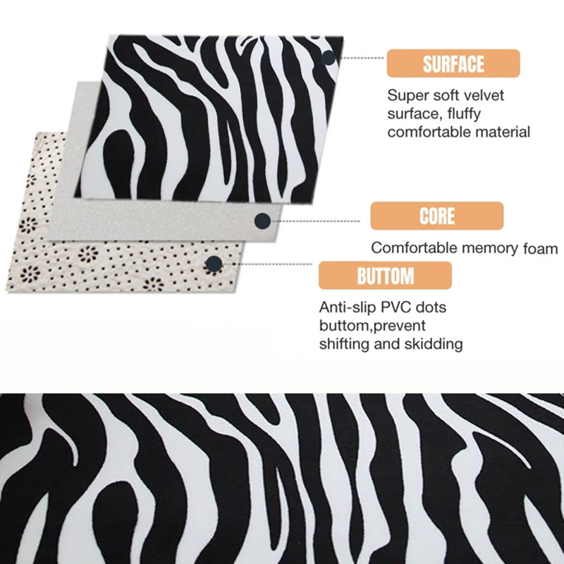 Zebra коврики с узором для гостиной спальни прикроватный мягкий коврик утолщенные