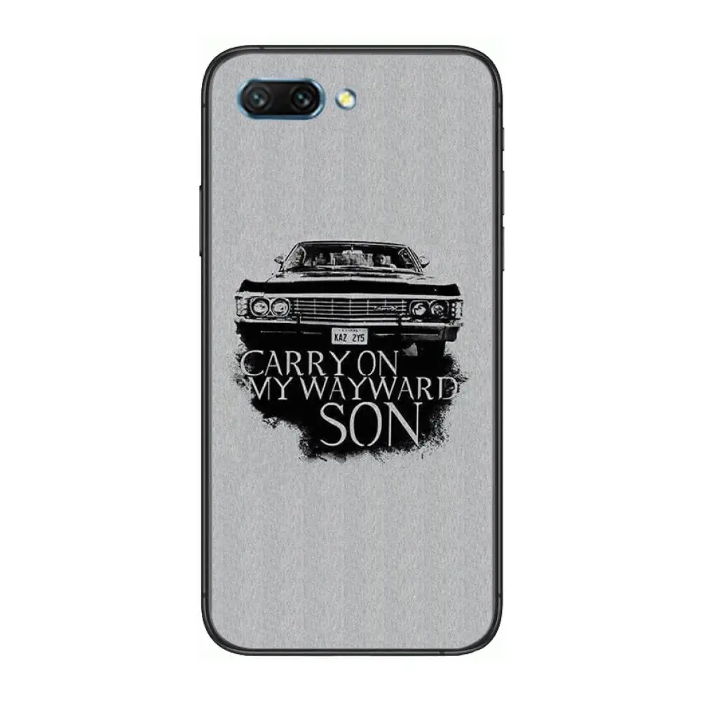 

art amrica sobrenatural clear Phone Case For Huawei Honor 10 9 8 7 N Pro Lite A C RU Black Etui Coque Hoesjes comic fashion