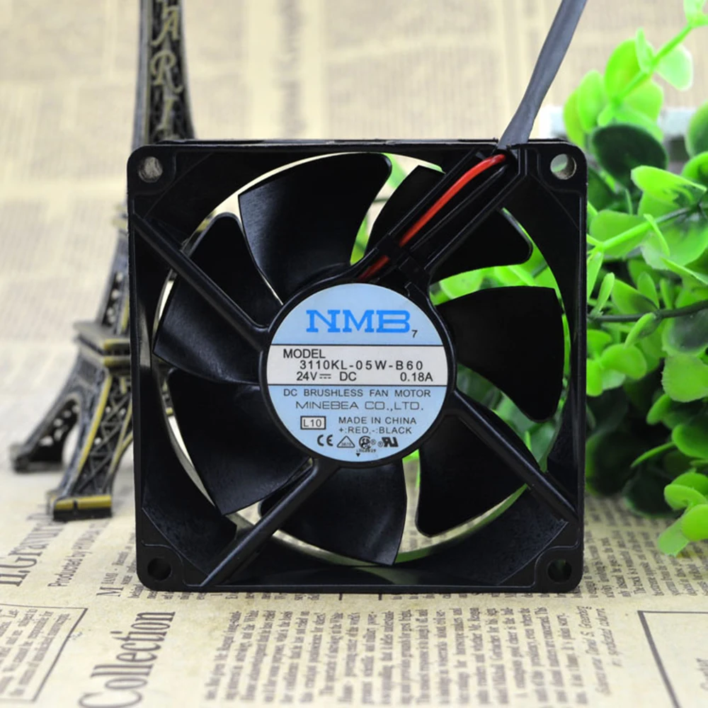 Бесщеточный осевой вентилятор постоянного тока для NMB 3110KL 05W B60 8025 8 см 80x80x25 мм 24 в