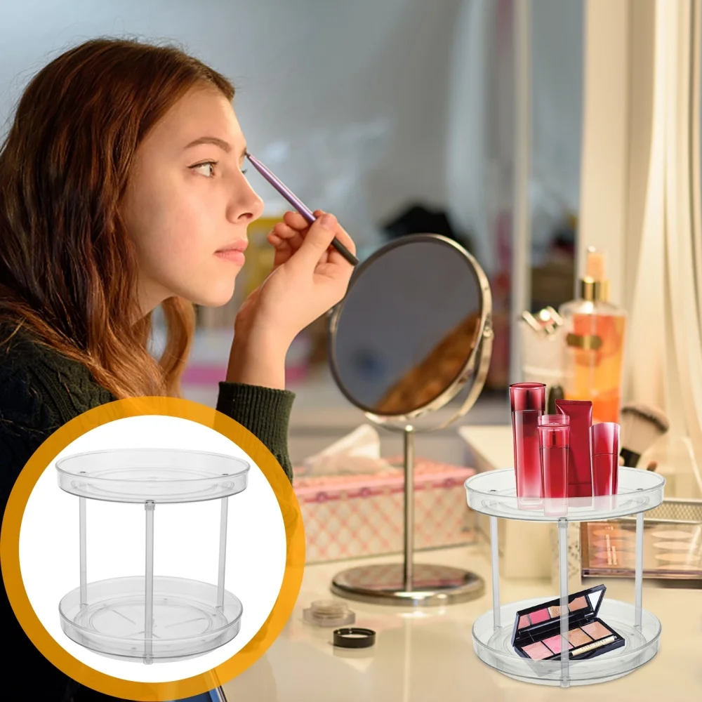 

1Pc Multifunction Rack Bathroom Kitchen Rotatable Storage Rack (Single-layer)