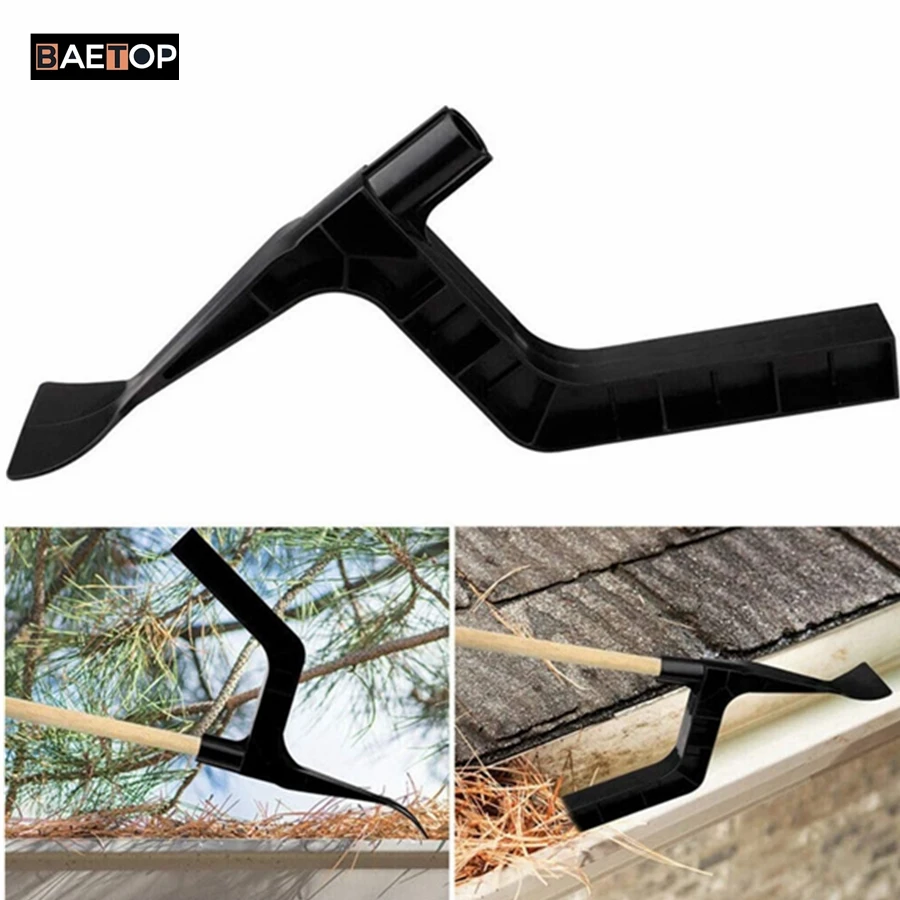 Roof Gutter Cleaning Tool Leaf Shovel Spoon and Scoop for Garden Ditch Villas Townhouses With Unique Shaped Hook to Pull Debris