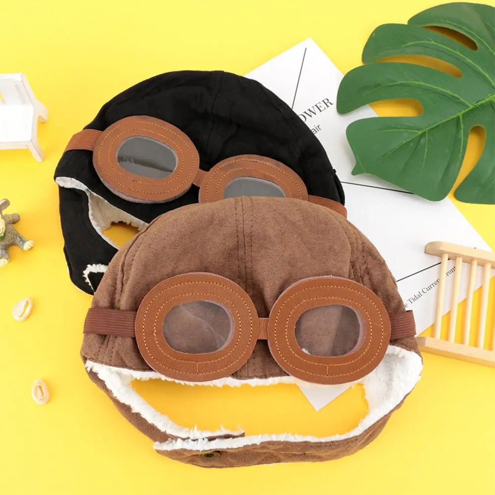 Зимний детский ушной шлем летчика для маленьких девочек вязанная шапка мальчика