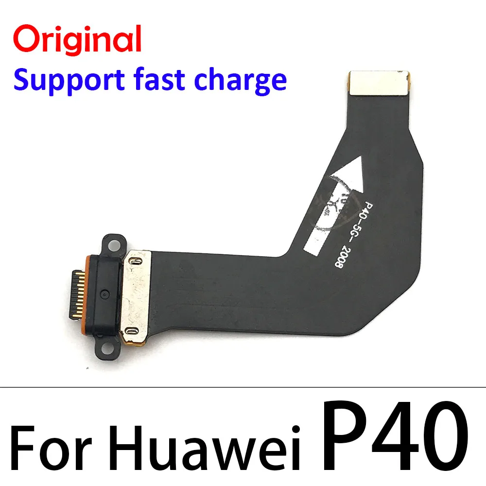 

10PCS Original New USB Charging Connector Board Flex Cable With Mic Microphone For Huawei P20 P30 P40 Pro P30 P40 Lite E