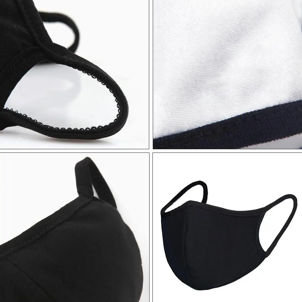 

10Pcs Cotton Mouth Mask Anti Dust Pollution Mask Washable PM2.5 Face Mask Windproof Reusable Dust Mask for Men Women