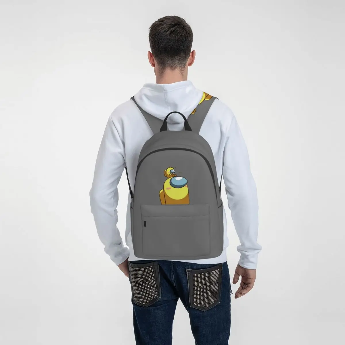 

Game Anime Kawaii Backpack Team Impostor Sus Sussy Amogus Backpack Trending Bag Man Woman Student Bags