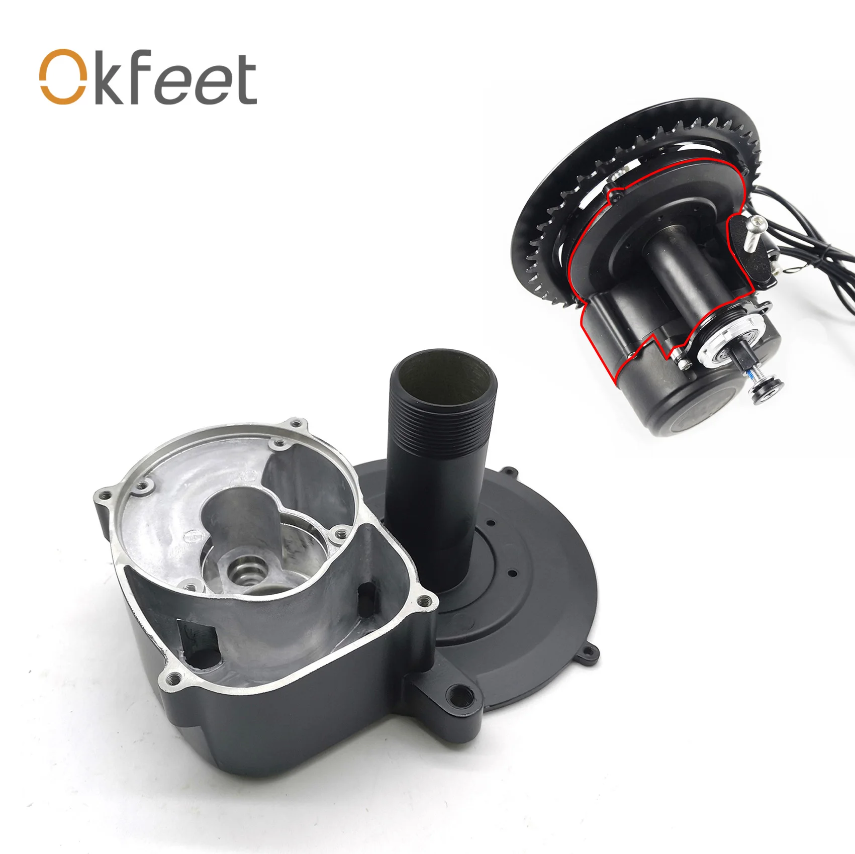 Okfeet Tongsheng Mid Motor Hub внешний корпус аксессуары ступицы оболочки