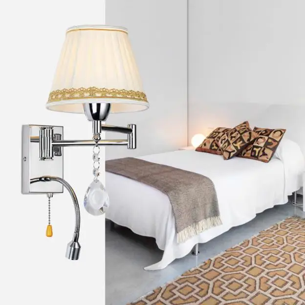 Современный рокер прикроватная настенная лампа Европа спальня исследование