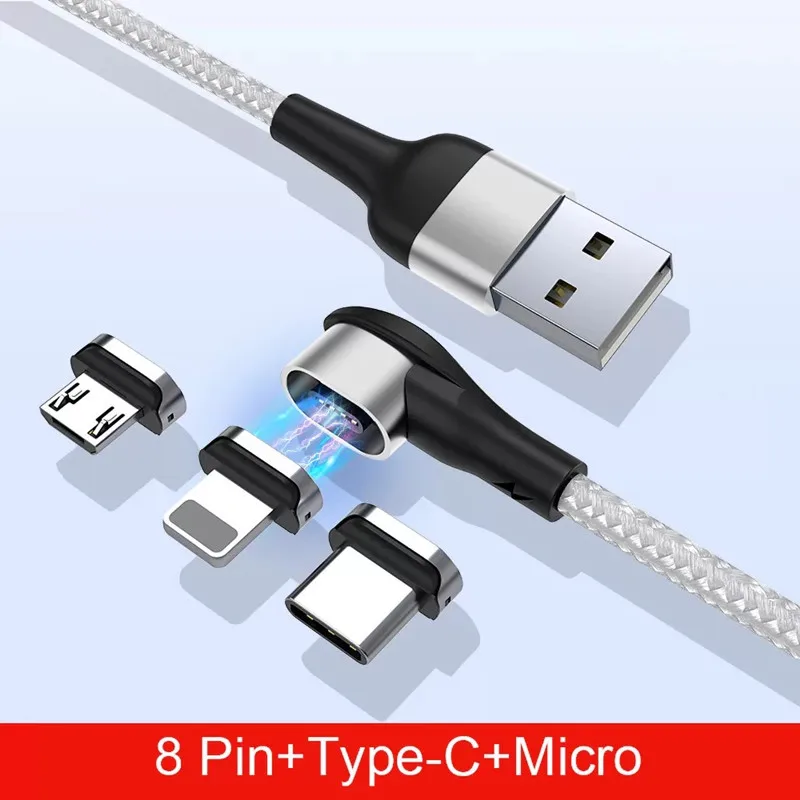 

Magnetic USB Cable Fast Charging Micro USB Type C IOS Charger For iPhone 11 XR 7 Samsung S9 S10 Fast Magnet Phone Cables 1M/2M