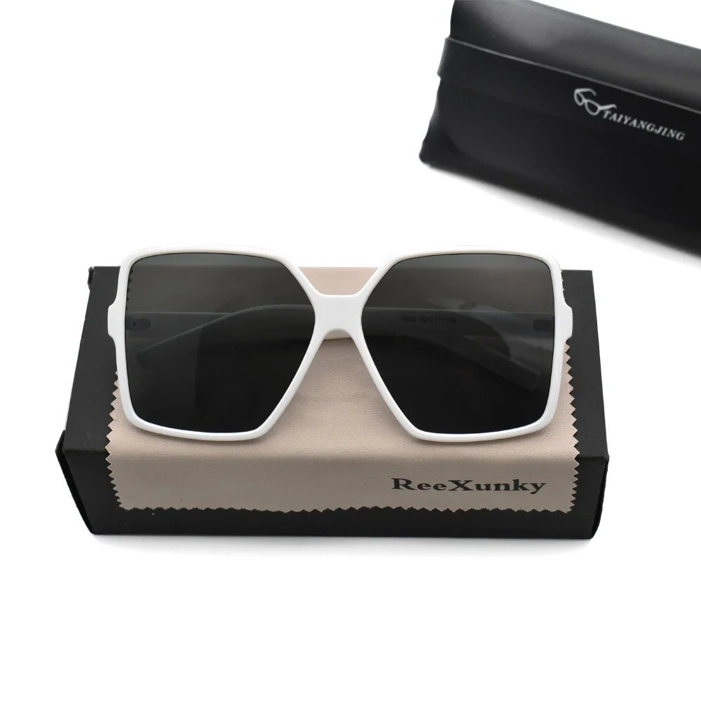 Модные негабаритные Квадратные Солнцезащитные очки женские 2019 Роскошные