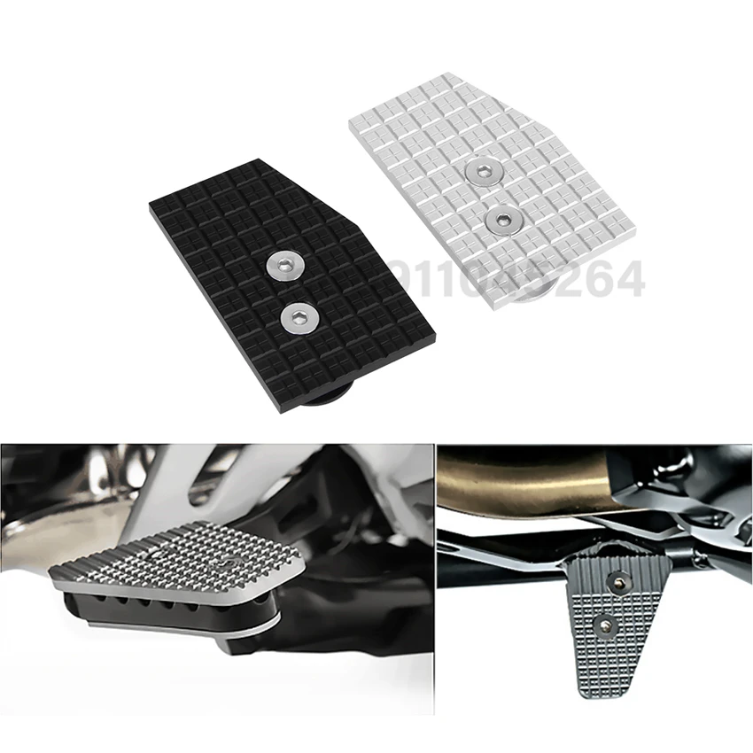 

Motorcycle Black/Chrome Accessories Rear Foot Brake Lever Pedal Step Plate Extension For BMW G310R G310GSS 2016 2017 2018 2019