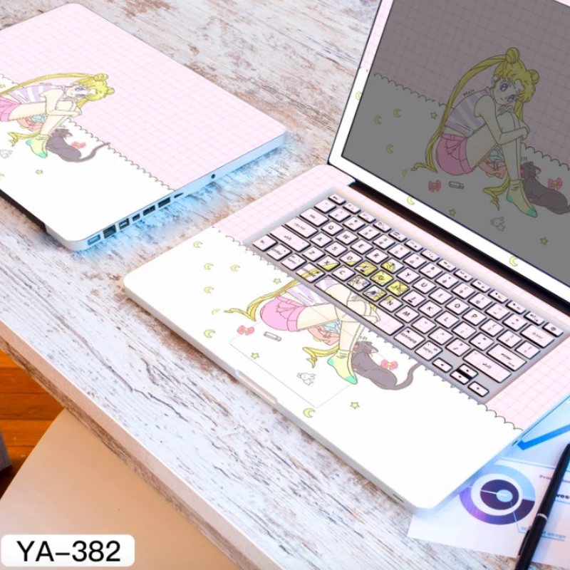 Красивая трехсторонняя наклейка для ноутбука Dell / Lenovo MacBook /Acer/HP/Asus/Alienware/наклейка