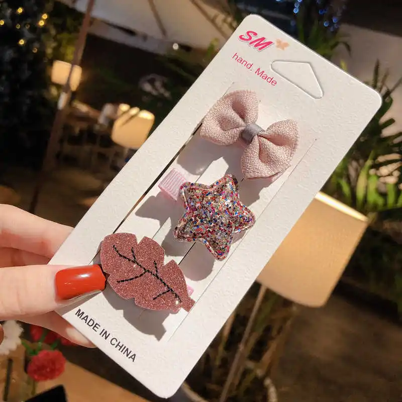 

Hair Baby Clips 4Pcs/set Children Clip For Cute Kids Accessories Headwear