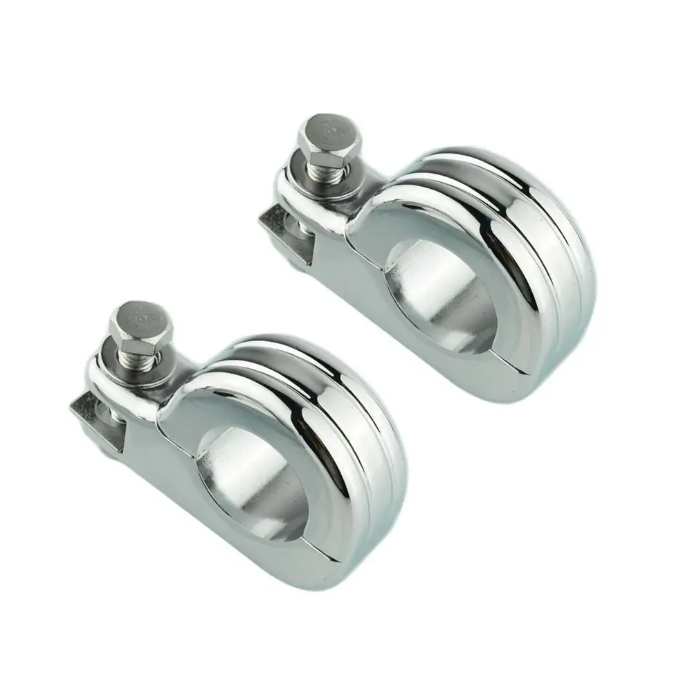 38mm Крепежный комплект для ног мотоцикла для Harley Honda Yamaha Kawasaki Crash Bar защита двигателя шоссе ножной колышек зажимы - Цвет: 38mm
