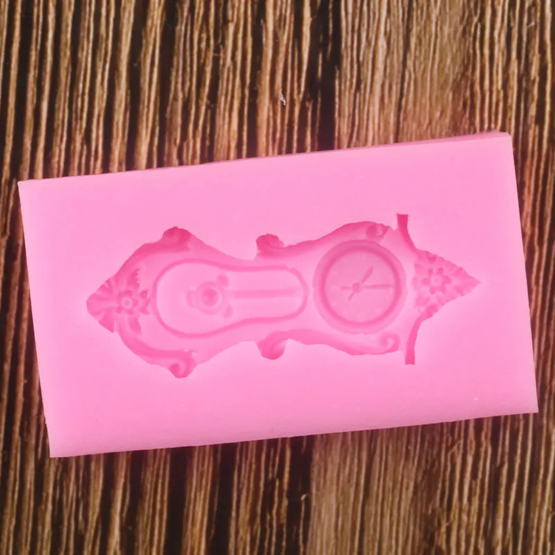 Форма часов форма для торта 3D силиконовые формы помадка Конфета из смолы