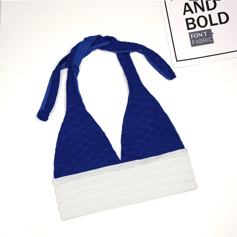 

NORMOV Sexy Bra Women Push Up Sports Fitness Bra Female Breathable V Neck Hanging Neck Solid Color Brassiere