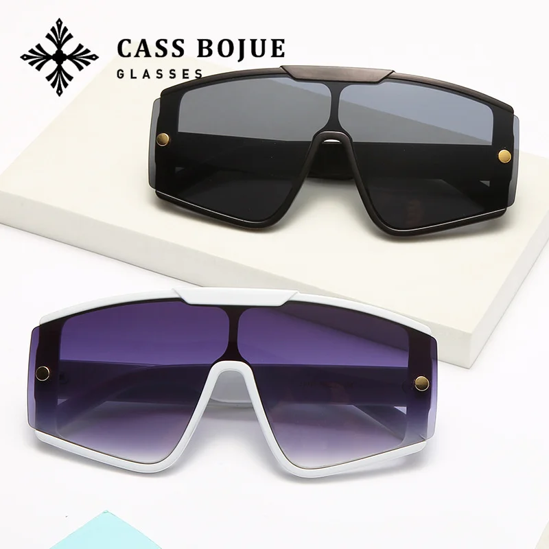 

New fashion sunglasses PC integrated UV400 Sunglasses large frame sunglasses