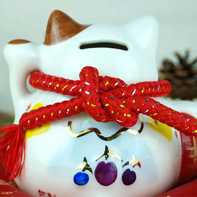 6 дюймовый Керамический домашний декор Lucky Cat деловой подарок из Китая коробка для