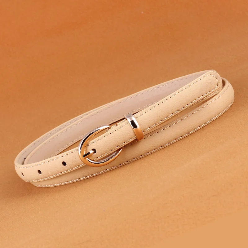 

Red Purple Black Pink Colorful Women Dress Belts with Metal Buckle Female Narrow Faux Pu Leather Waist Belt Waistband Cute Strap