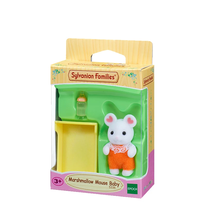 Фигурка животного для кукольного домика детская мышь с зефиром бутылка